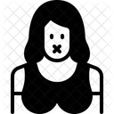 Prohibited Mute Girl Icon