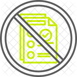 Prohibited sign  Icon