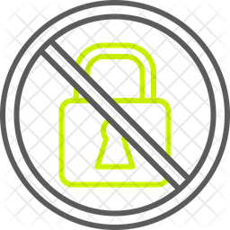 Prohibited sign  Icon