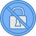 No Locked Not Secure Wrong Login Icon