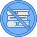 Books Not Allowed Books Education Icon