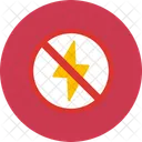 No Flash Photo Flash Icon