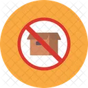 Cancel Delivery No Package Do Not Stack Icon