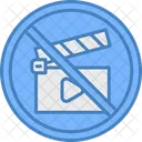 No Video Forbidden Video Prohibited Icon