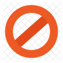 Forbidden Prohibited Stop Icon