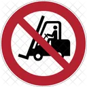 Prohibition Forklift Icon
