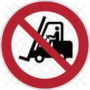 Proibicao Empilhadeira Ícone
