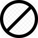 Proibir Parar Banir Ícone