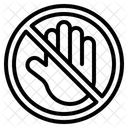 Proibicao Nao Toque Ícone