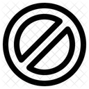 Proibicao Proibido Cancelar Ícone
