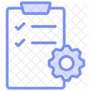 Project Management Duotone Line Icon Icon