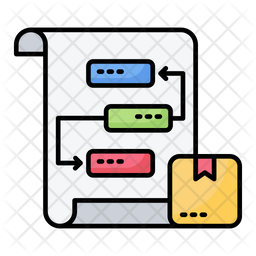 Project Backlog Icon - Download in Colored Outline Style