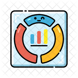 Project dashboard Icon - Download in Colored Outline Style