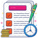 Project Deadline Project Timeline Project Schedule Icon