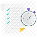 Project Deadline Project Timeline Work Schedule Icon