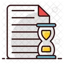 Project Deadline File Timer Icon