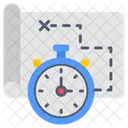Project Duration Clock Deadline Icon