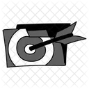 Black Monochrome Project Goals Illustration Illustration Project Goals Project Management Symbol