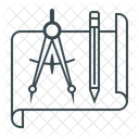 Project Plan Blueprint Icon