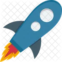 Project Launch Rocket Spaceship Icon