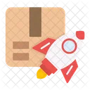 Startup Rocket Launch Icon