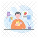 Project Management Monitoring Icon