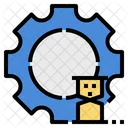 Project Management Time Management Gear Icon