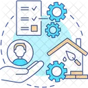 Project Management Housing Icon