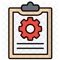 Project Management Icon - Download in Colored Outline Style