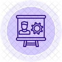 Project Management Line Icon Icon