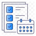 Project Management Project Timeline Task Scheduling Icon