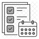 Project Management Project Timeline Task Scheduling Icon