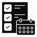 Project Management Project Timeline Task Scheduling Icon