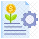 Project Management Growing Investment Icon