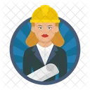Project Manager Architecture Female Icon