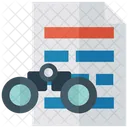 Project Monitoring Performance Measurement Statistical Analysis Icon
