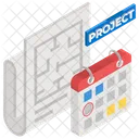 Project Plan Project Management Workflow Planning Icon