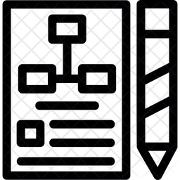 Project Plan Icon - Download in Line Style