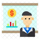 Business Man User Money Icon