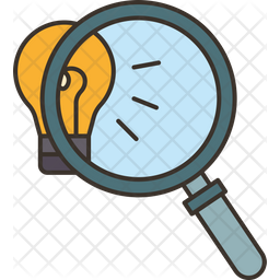 Project Research Icon - Download In Colored Outline Style