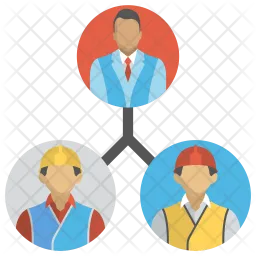 Project Staff Relation  Icon