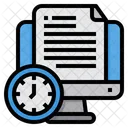 Project Time Management Document Icon