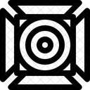 Projecteur Eclairage De Scene Faisceau Focalise Icône
