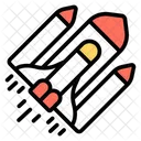 Projectile Spaceship Rocket Icon