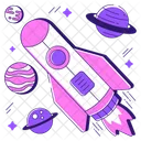 Projectile Spaceship Rocket Icon