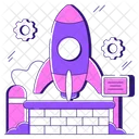 Projectile Spaceships Rocket Icon