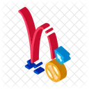 Projection Motion Falling Icon