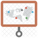 Projection Screen Map Icon