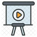 Screen Projector Business Icon