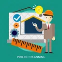 Projekt Planung Bau Icon